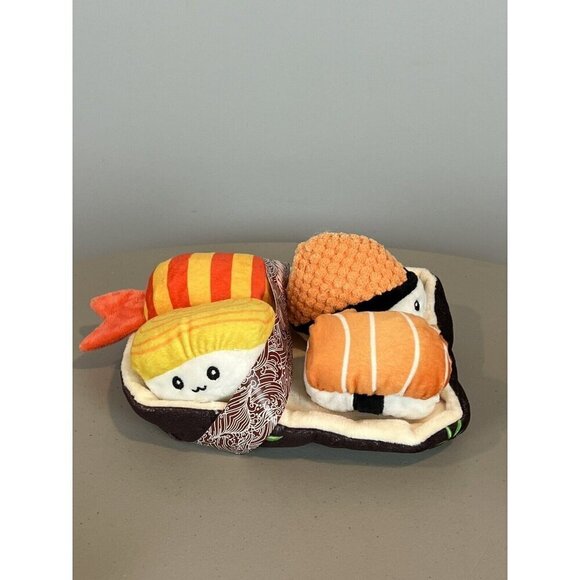 Yummy Sushi Dog Toy Set Plush with Squeakers Vibrant Life Cozy Buddy New - Picture 3 of 14